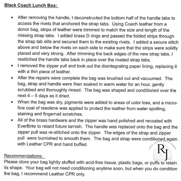 #1 Coach Vintage Lunch Box Zip | 9991 | Black | 1996 - Picture 16 of 16